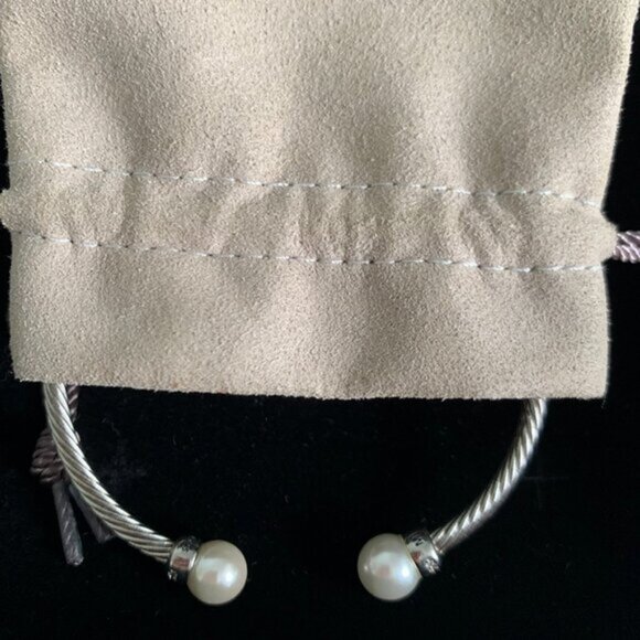 David Yurman Silver Pearl Bracelet For Women - Picture 8 of 8